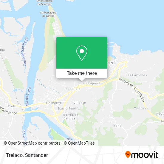 Trelaco map