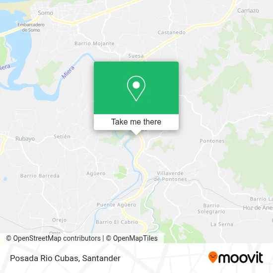 Posada Rio Cubas map