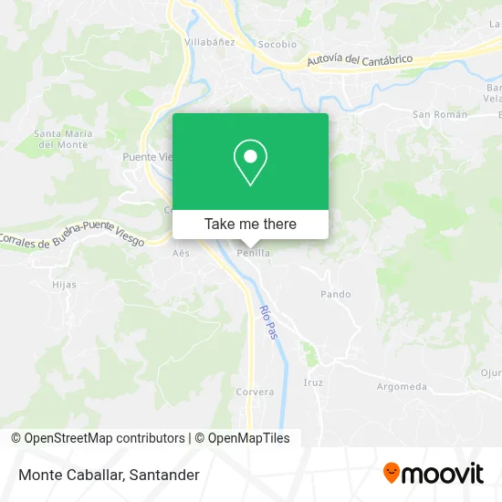 Monte Caballar map