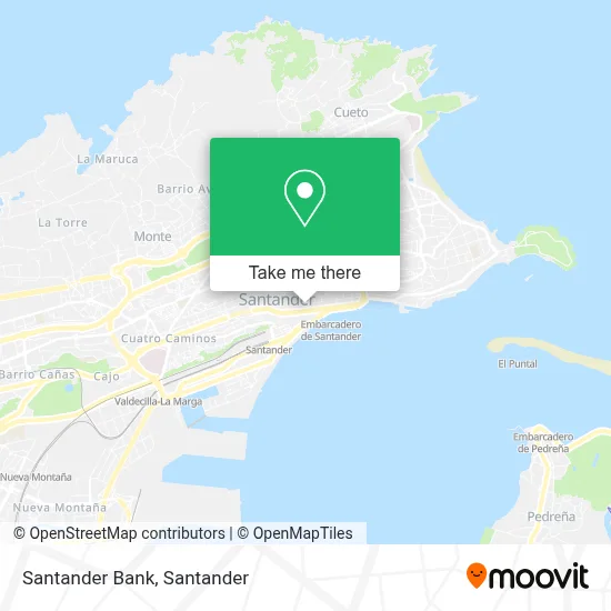 Santander Bank map