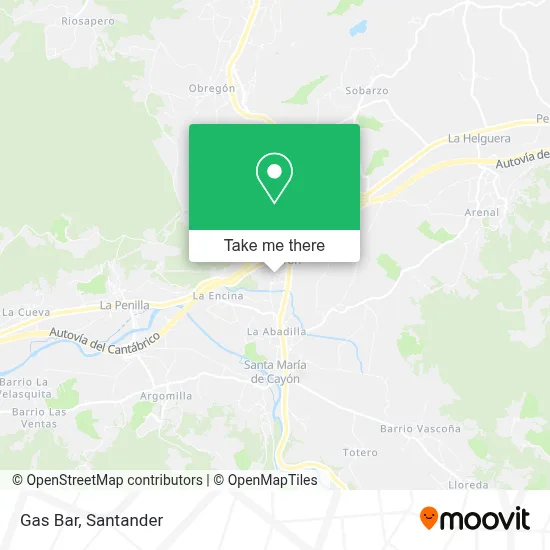 Gas Bar map