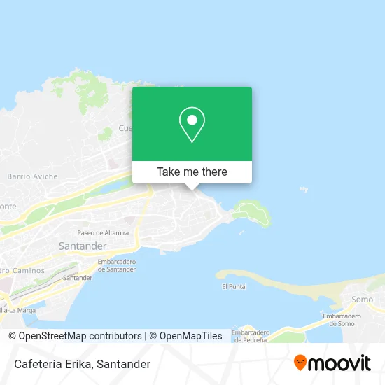 Cafetería Erika map