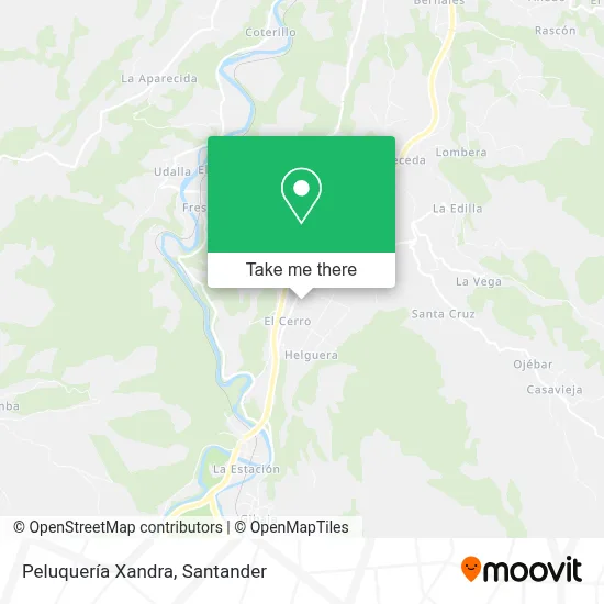 Peluquería Xandra map