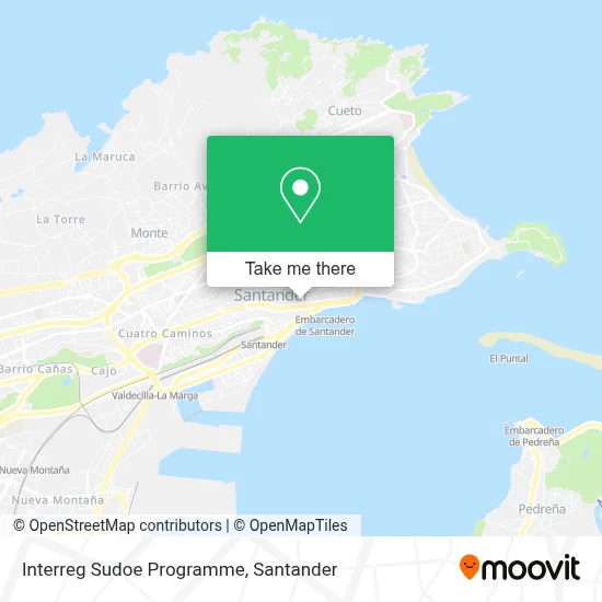 Interreg Sudoe Programme map