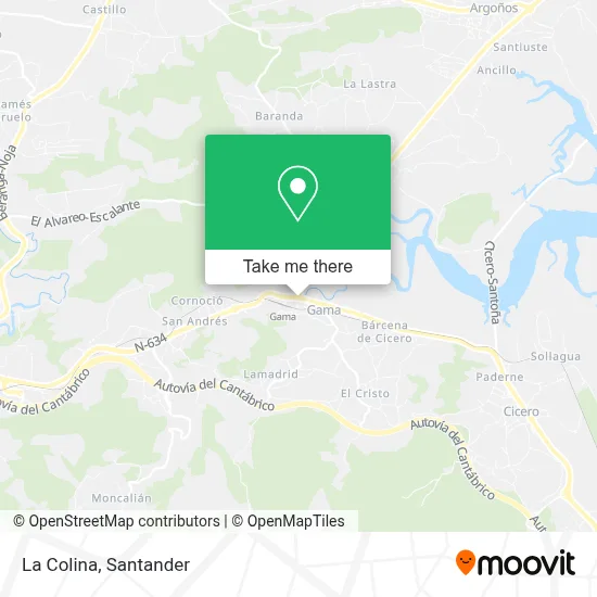 La Colina map