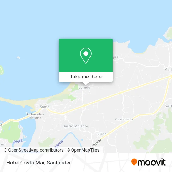 Hotel Costa Mar map