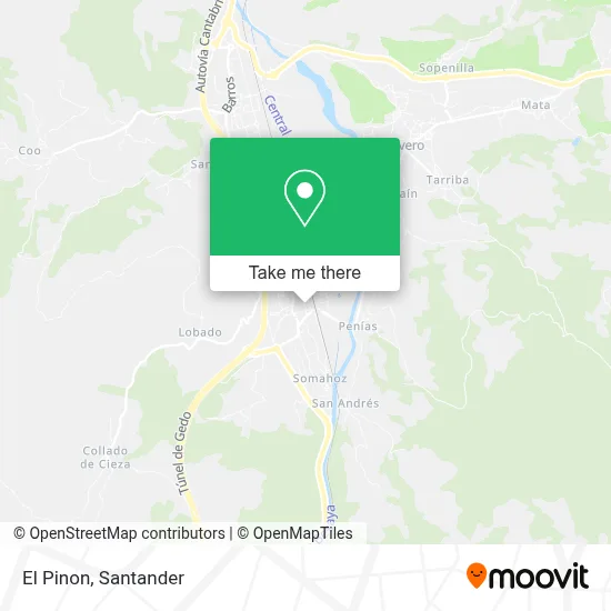 El Pinon map