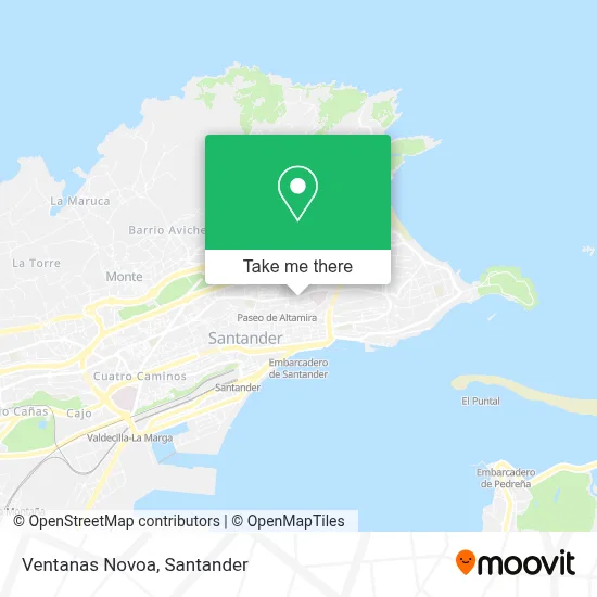 Ventanas Novoa map