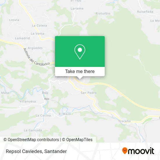 Repsol Caviedes map