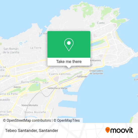 Tebeo Santander map