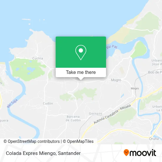 Colada Expres Miengo map