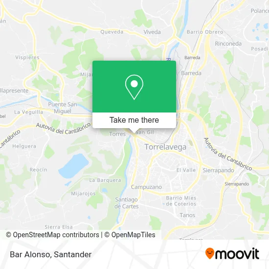 Bar Alonso map