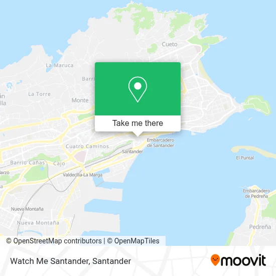 Watch Me Santander map