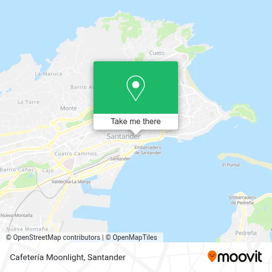 Cafetería Moonlight map
