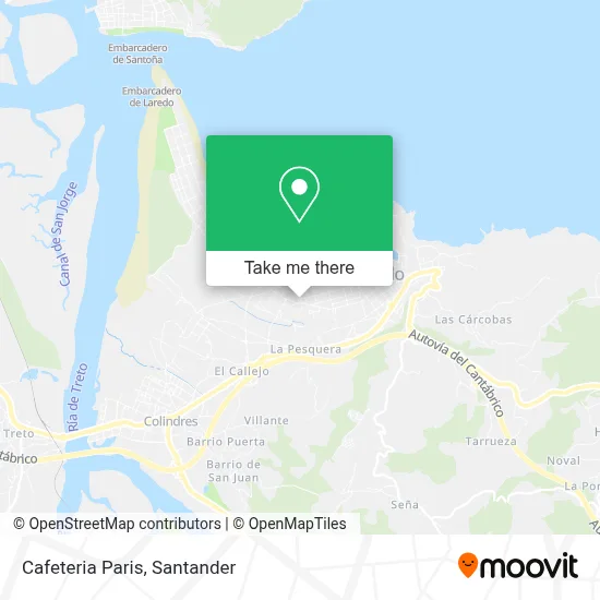 Cafeteria Paris map