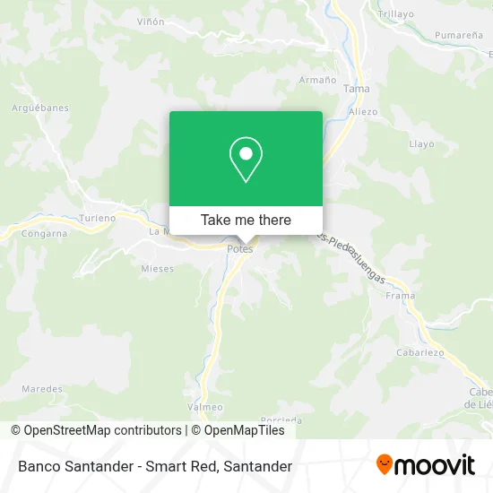 Banco Santander - Smart Red map