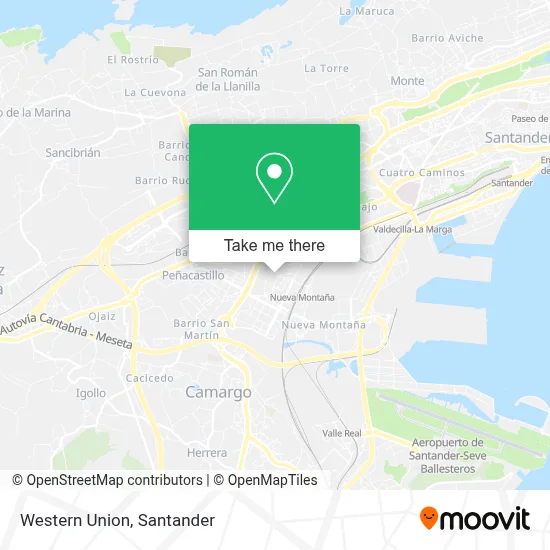 Western Union map