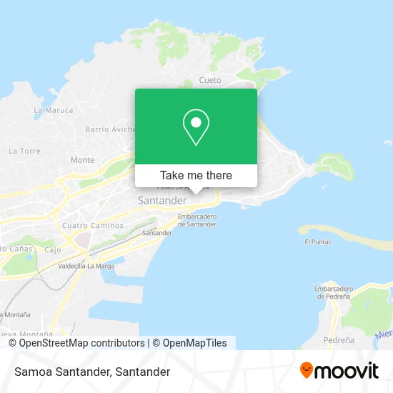 Samoa Santander map