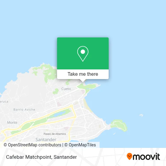 Cafebar Matchpoint map