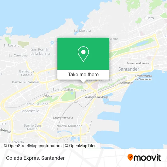 Colada Expres map