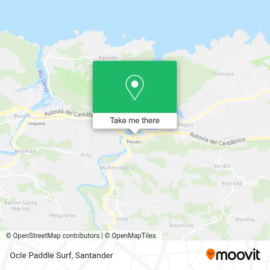 Ocle Paddle Surf map