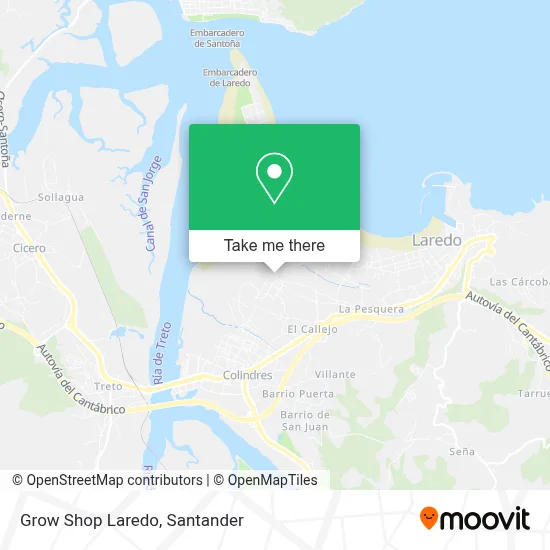 Grow Shop Laredo map