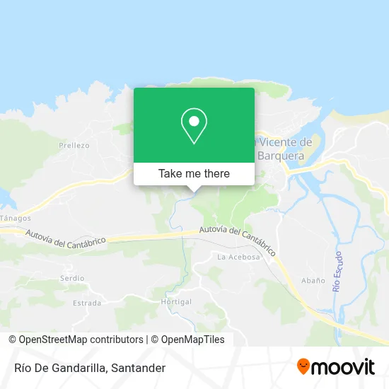 Río De Gandarilla map