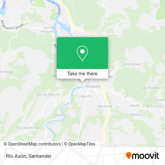 Río Asón map