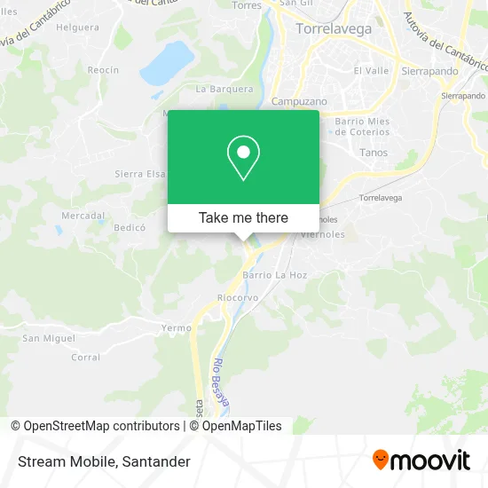 Stream Mobile map