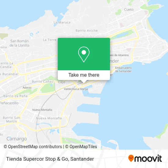 Tienda Supercor Stop & Go map