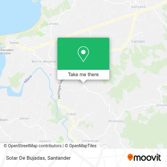 Solar De Bujadas map