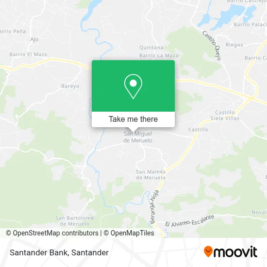 Santander Bank map