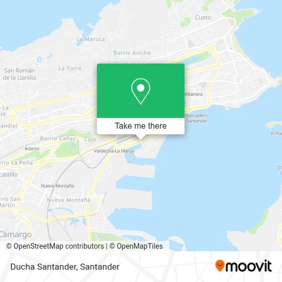 Ducha Santander map