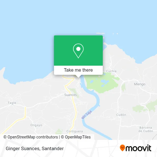 Ginger Suances map