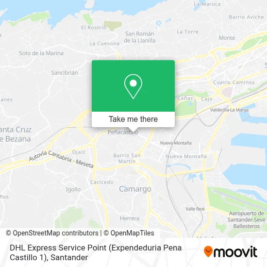 DHL Express Service Point (Expendeduria Pena Castillo 1) map