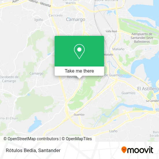 Rótulos Bedia map