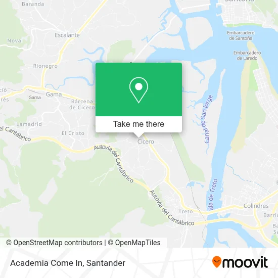 Academia Come In map