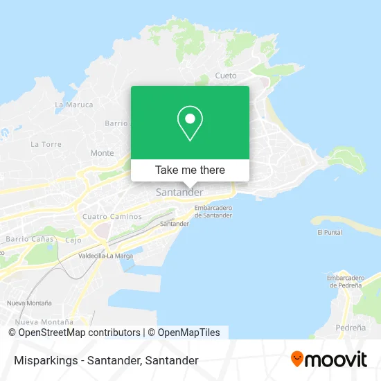 Misparkings - Santander map