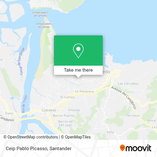 Ceip Pablo Picasso map