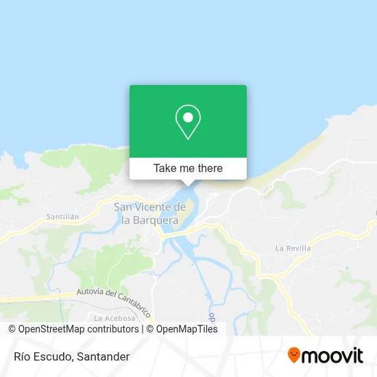 Río Escudo map