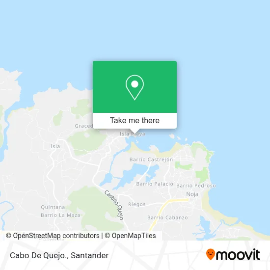Cabo De Quejo. map