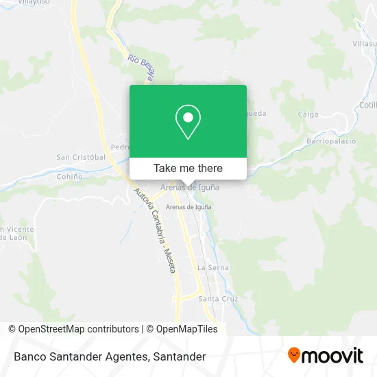 Banco Santander Agentes map
