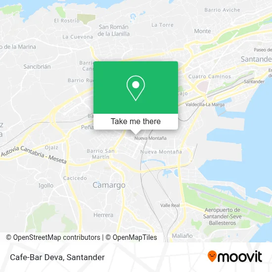 Cafe-Bar Deva map