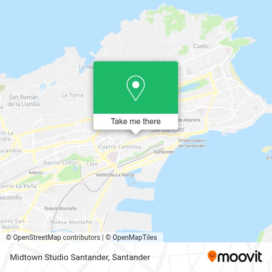 Midtown Studio Santander map