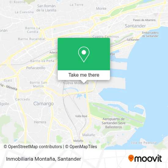 Inmobiliaria Montaña map