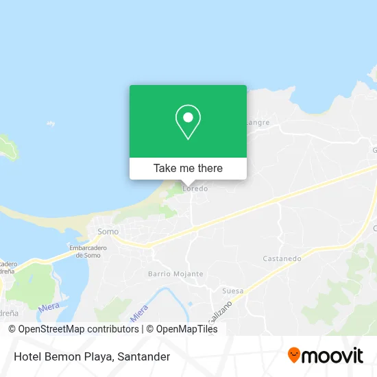 Hotel Bemon Playa map
