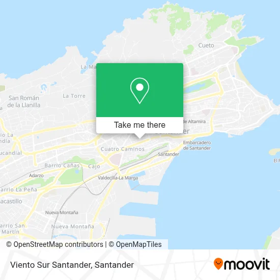 Viento Sur Santander map