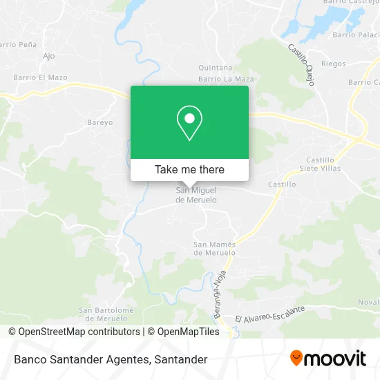 Banco Santander Agentes map