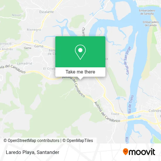 Laredo Playa map