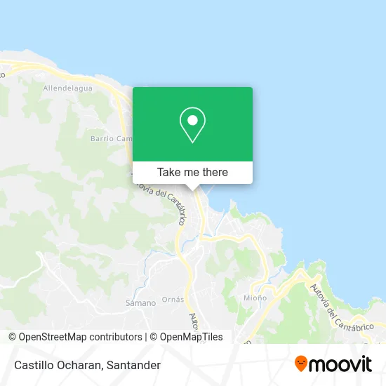 Castillo Ocharan map